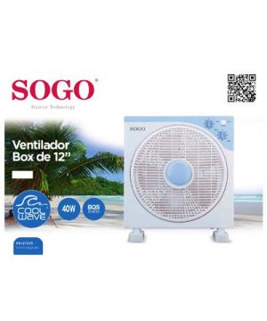 Ventilador Sogo Rotatorio Box Fan Ss 21105