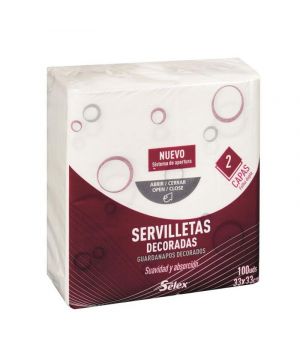 Servilleta Selex 33X33 Cm. Decorada 100 Unds