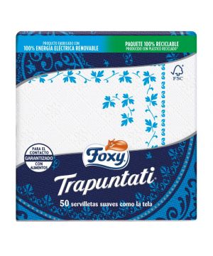 Servilleta Foxy Trapuntati 2 Capas 37,5X38 Cm 50 Unds