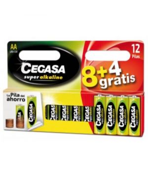 Pila Cegasa Super Alkaline Lr6 Pack 8 Unds + 4