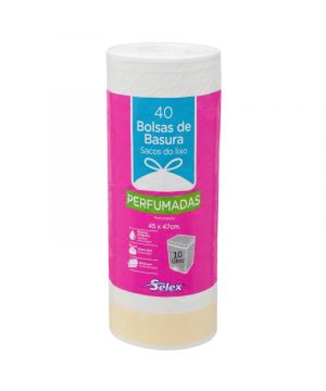 Bolsa Basura Selex Autocierre Perfumada 45X47 Cm 40 Unds