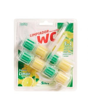 Limpiador Selex Wc 5En1 Frescor Limon 2X50Grs.