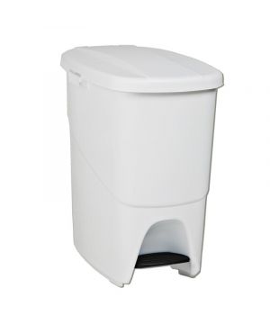 Cubo Pedal Ecologico 25L Denox Blanco