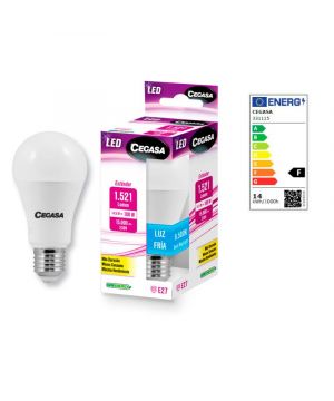 Lampara Cegasa Led Estandar 14,5W E27 6500K Fria