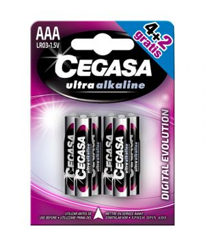 Pila Cegasa Ultra Alkalina Lr03 P-4+2 Und