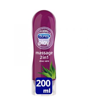 Lubricante Durex Play Massage 2 En 1 Aloe Vera 200 Ml.